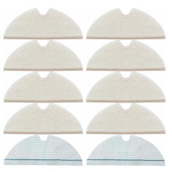 10PCS Mop Pad For Roborock Q5 Pro/Q8 Max/Q8 Max+/Q7/Q7+/Q7 Max/Q7 MAX+/S5/S50/S51/S55/S5 MAX Robot Vacuum Cleaner