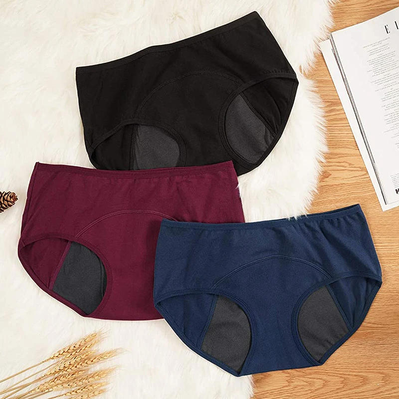 Description Picture 6 of itemLeak Proof Menstrual Panties Women Cotton Menstruals Underwear Plus Size Period Underpants Briefs Lingerie for Physiological