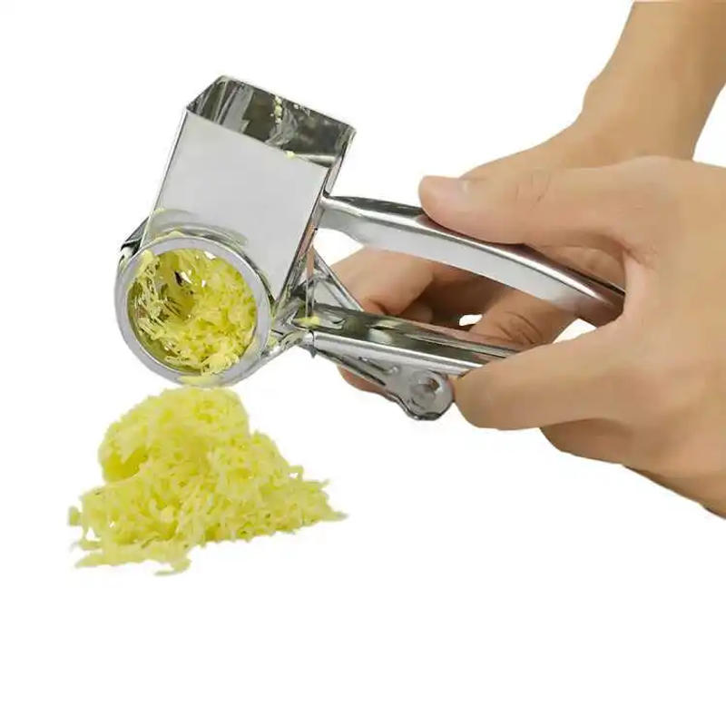 Description Picture 3 of itemRotary Cheese Grater Stainless Steel Handheld Cheese Slicer Butter Shredder Multi-functional Vegetables Cutter Kitchen Gadgets