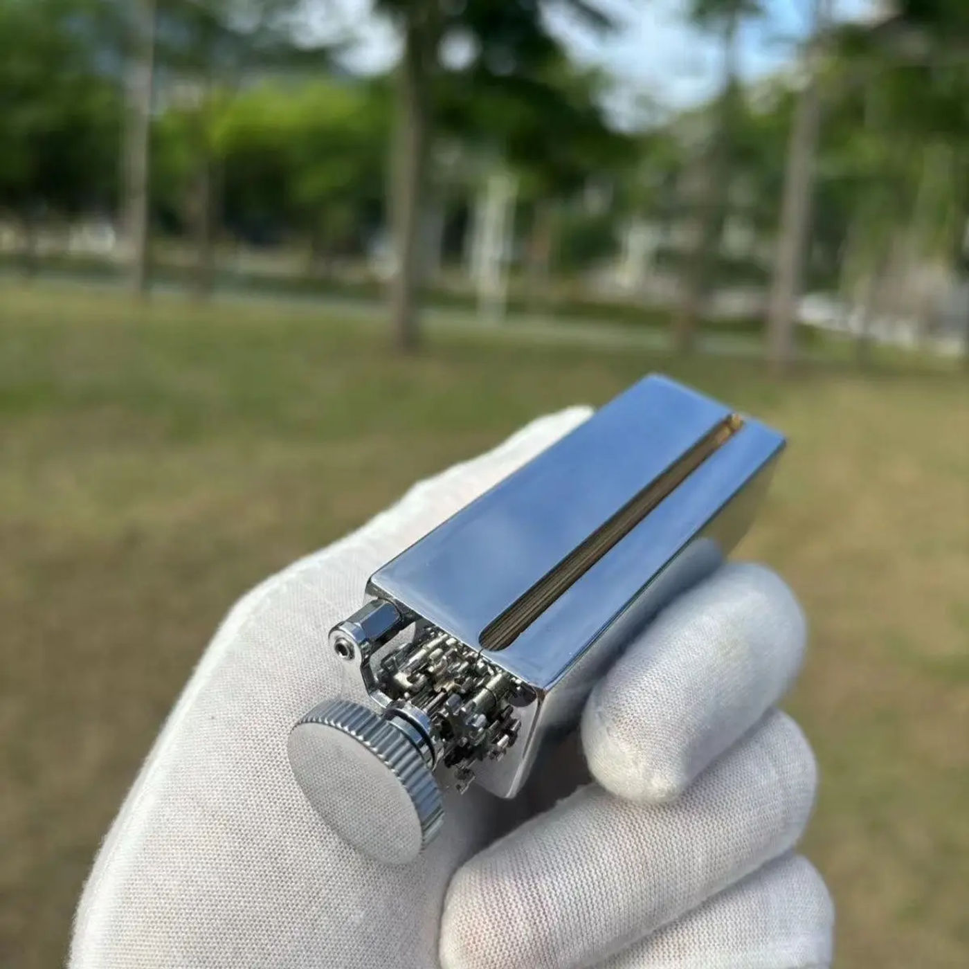 Description Picture 3 of itemφ8mm Brass Chrome Tobacco Roller Cigarette Maker Cigarette Rolling Machine Handmade Rare Smoking Accessories 70mm Rollie Paper