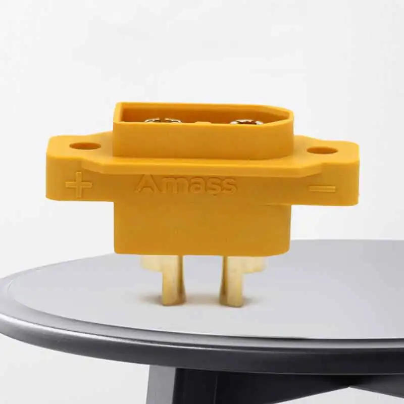 Description Picture 2 of item20A XT60E Connector with M2.5 Nut 3.5mm Gold-plated Aircraft Model Plug for RC Model Multicopter XT60 Male Panel Socket