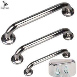 1/2pcs 30/40/50cm Handrail High Quality Stainless Steel Bathroom Tub Toilet Grab Bar Shower Safety Support Handle Towel Rack