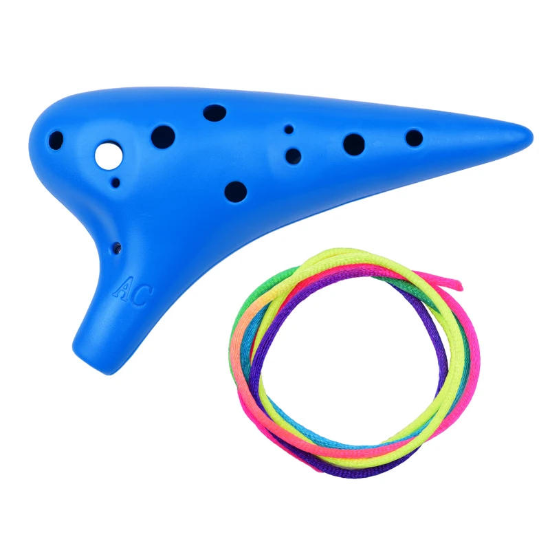 Description Picture 4 of item12 Holes Plastic Ocarina Flute Alto C Musical Instrument orff Instruments with Music Score for Music Lover and Beginner