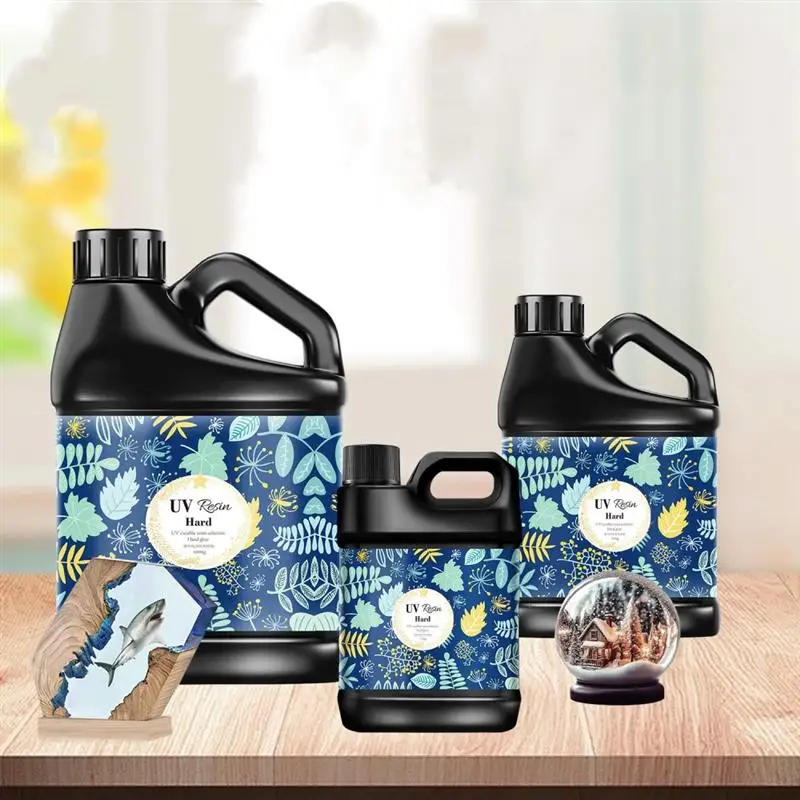 Description Picture 3 of item250g/500g/1000g Crystal Resin UV Glue Clear Ultraviolet Cure Epoxy Resin Hard Premixed Resin UV Solar Activated Glue For Jewelry