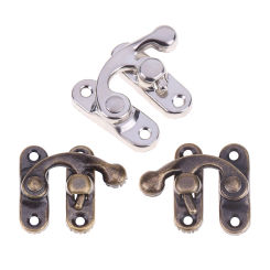 10pcs Locked Jewelry Box Buckle Lock with Screws Decorative Hasps Hook Portable Multi-function Practical for Furniture Hardware