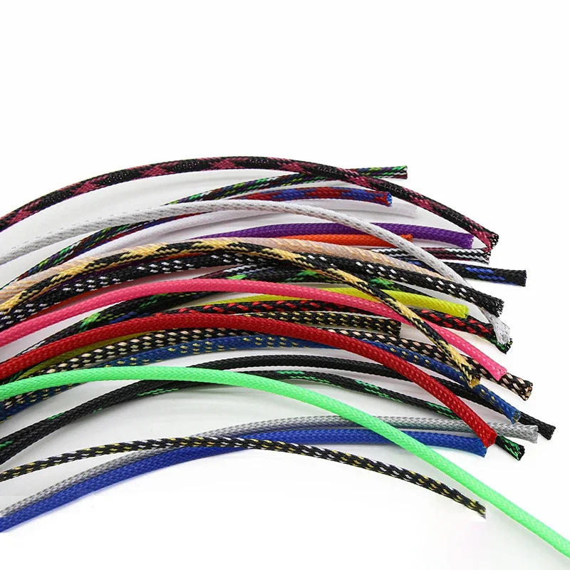Description Picture 5 of item1M~50M PET Braided Cable Sleeve 2mm Expandable High Density Hardness Insulated Protection Cable Wrap Protector Sleeving DIY