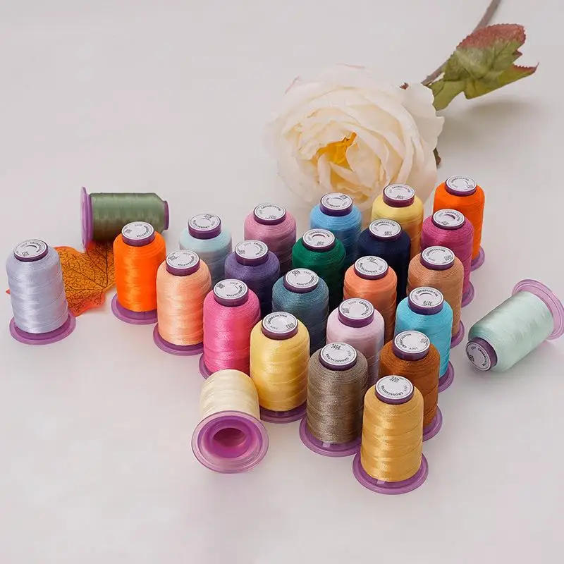 Description Picture 6 of item550 Yards Good Polyester Sewing Thread Household Sewing Machine Hand Sewing Clothes Threads DIY Embroidery Needlework Tools