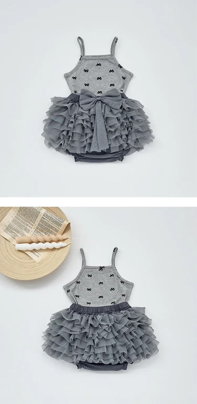 Description Picture 4 of itemBaby Vest 2025 Summer Bow Printed Vest Top for Little Girls, Suspender, Stylish Outdoor Wear, Thin Design