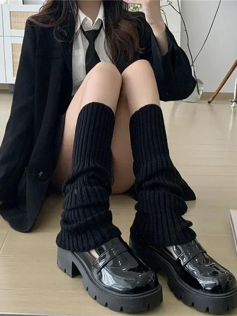 Description Picture 4 of itemLolita Leg Warmers Women's Long Socks Knitted Warm Foot Cover White Arm Warmer Ladies Autumn Winter Crochet Socks Boot Cuffs