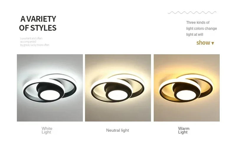 Description Picture 2 of itemUltra-thin Bedroom Ceiling Light - Efficient LED Lamps for a Cozy Home Atmosphere