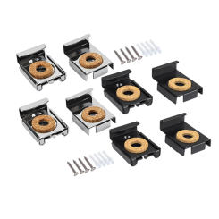 4* Spring Loaded Mirror Clips Bathroom Toilet Mirror Fixing Adjustable Bedroom Hanger Spring Loaded Wall Bracket Multifunctional