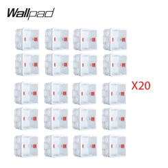 86*86 Fireproof Wall Mount Internal Junction box for 3*3 EU UK Switch Socket Wallpad Adjustable Concrete Wiring Cassette