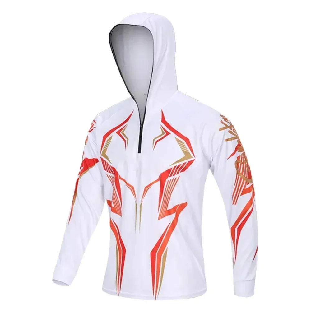 Description Picture 3 of itemFishing Shirts Outdoor Quick Drying Fishing Jersey Men UV Clothing Hooded Anti-UV Full zip hiking summer fishing jacket