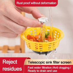 Anti-blocking Kitchen Sink Strainer Durable Hair Clean Up Floor Drain Plug Drain Filter Food Catcher Tools Anti Clog Mesh Trap