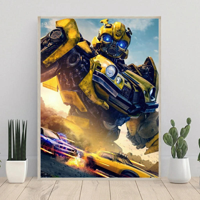 Description Picture 2 of itemTransformers Car Movie Pattern Diamond Painting Cross Stitch 5D DIY Art Puzzle Mosaic Embroidery Garden Decor Children Gift Set