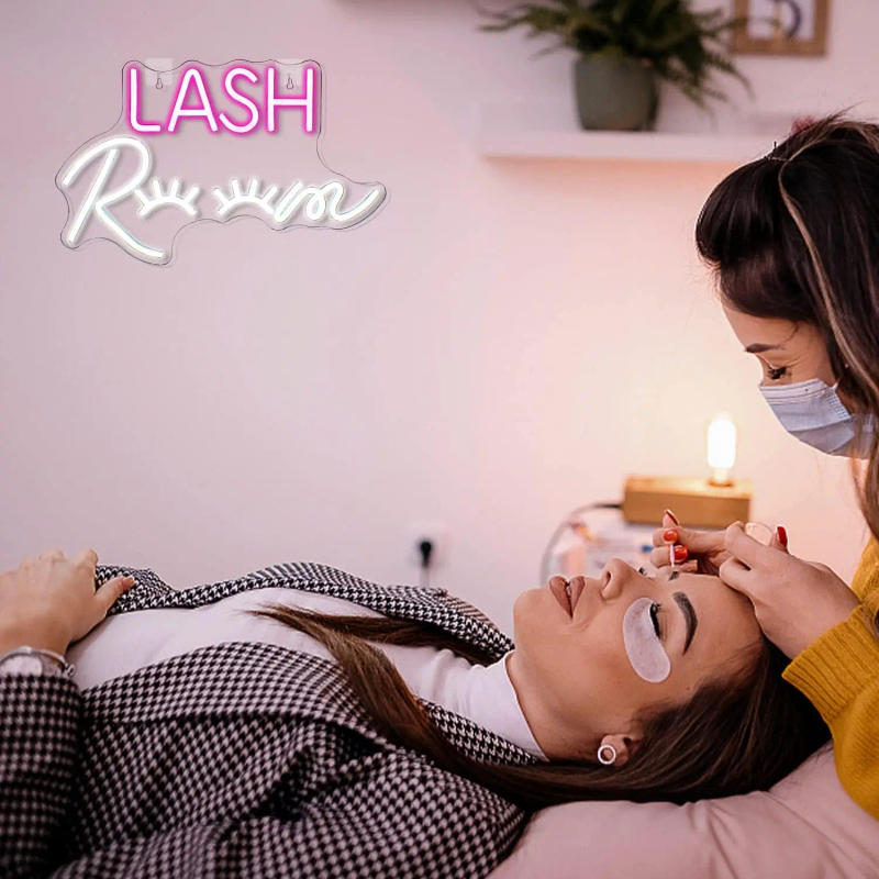 Description Picture 3 of itemLash Room Neon Sign LED Room Wall Decor USB Powered Acrylic With Switch For Lash Beauty Salon Girls Bedroom Shop Art Sign Gifts