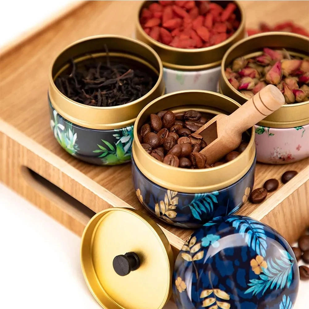 Description Picture 4 of itemTea Storage Kitchen Tea Box Jar Storage Holder Sweetmeats Candies Cans Teaware Tea Caddies Containers Multi-purpose Storage Box