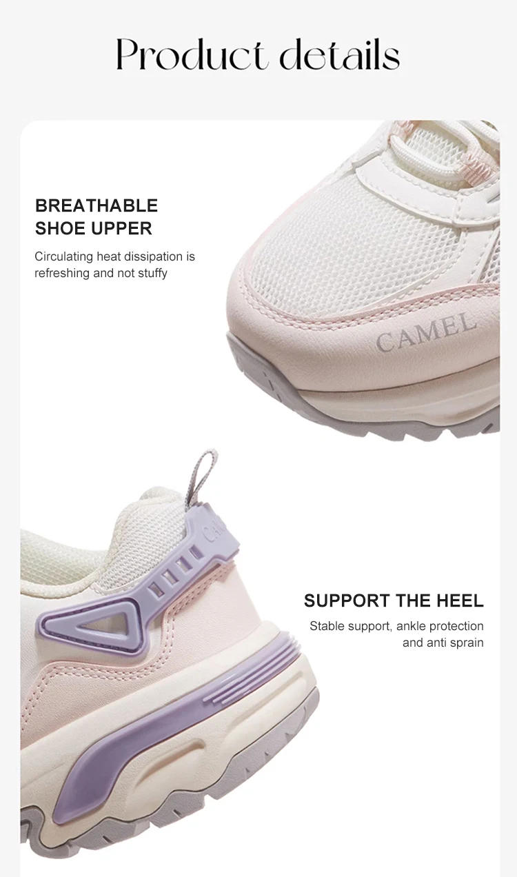 Description Picture 5 of itemGOLDEN CAMEL Outdoor Hiking Shoes Men and Women Sneakers Breathable Running Sports Shoes for Men Mesh Casual Shoes Lightweight
