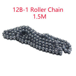 12B-1 Roller Chain / Chain Links Connector Industrial Transmission Chain Pitch 19.050mm for 12B Sprocket 1.5 Meters