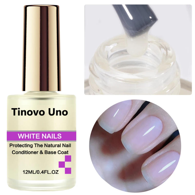 Description Picture 2 of itemTinovo Uno Whitener Nails Base Oil Top Coat Natural Nail Hardener 12ML Fast Dry Growth Protein Nail Art Treatment Manicure Care