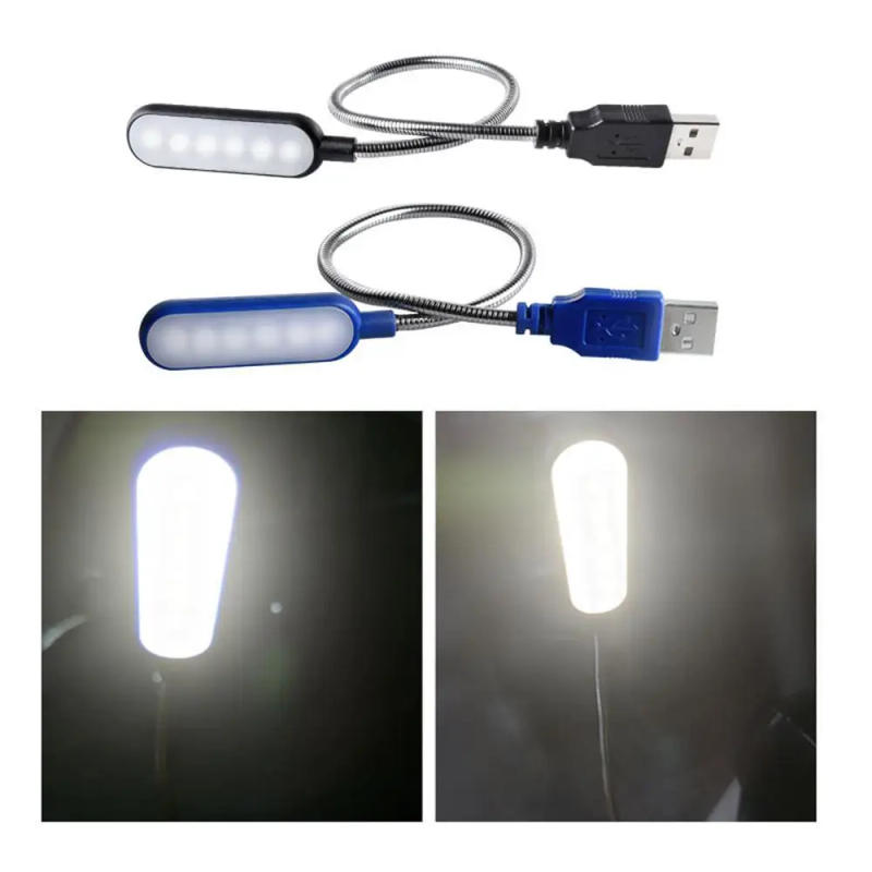 Description Picture 2 of itemPortable USB LED Mini Book Light Reading Light Table Lamp Flexible 6leds USB Lamp for Power Bank Laptop Notebook PC Computer