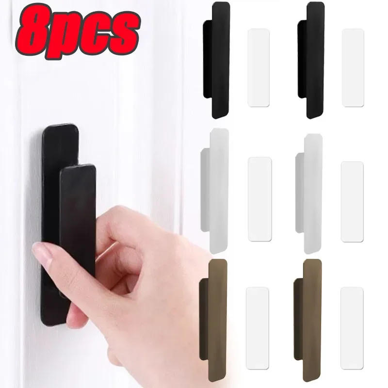 Description Picture 2 of item8-1PC Window Cabinet Drawer Handles Self-adhesive Door Wardrobe Handle Organizer Paste Open Sliding Door Knob Auxiliary Device