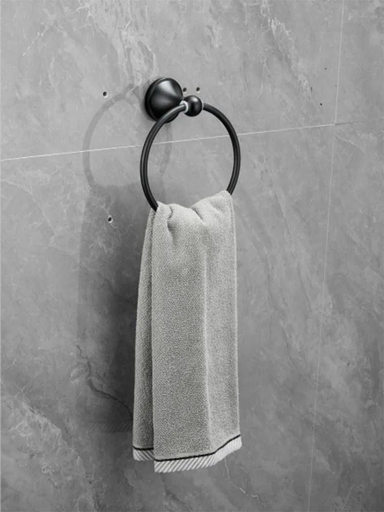 Description Picture 2 of itemBathroom Towel Ring Stainless Steel Self Adhesive Towels Holder Wall Mounted Hand Towel Rails for Kitchen Bath Room
