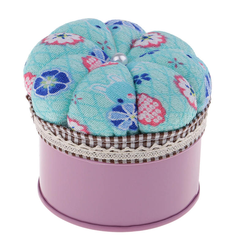 Description Picture 6 of itemNeedle Thread Organizer Flower Pattern Needle Pin Cushion Needlework DIY Quilting Pin Cushions with Storage Case Sewing Supplies
