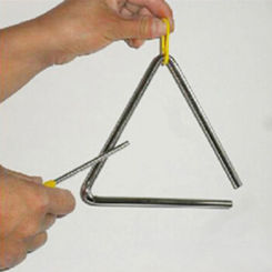 1Pc Triangle Orff Musical Instruments Band Percussion Educational Musical Triangolo For Children 4/5/6/7/8/ Inch