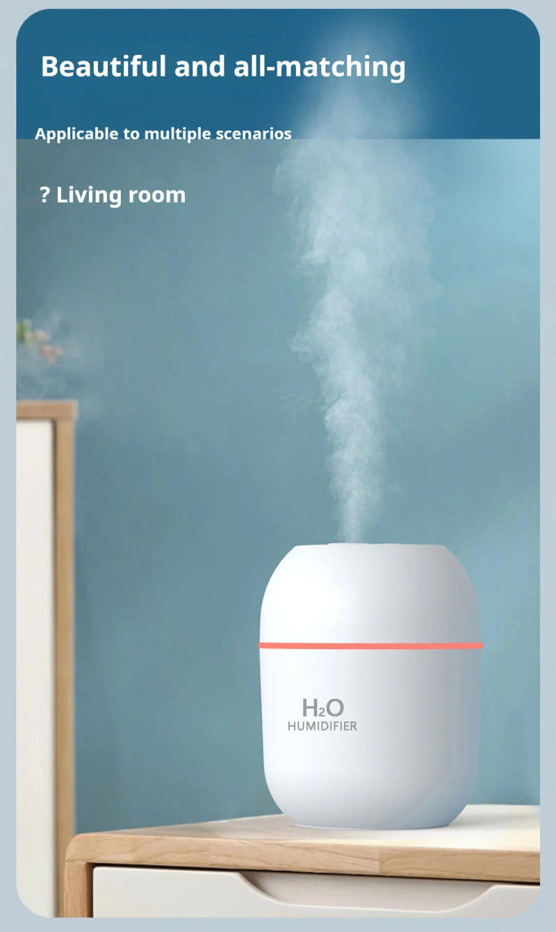 Description Picture 4 of itemMini USB Portable Air Humidifier with Colorful Atmosphere Light New Model Cross-Border Popular Small Air Humidifier for Office