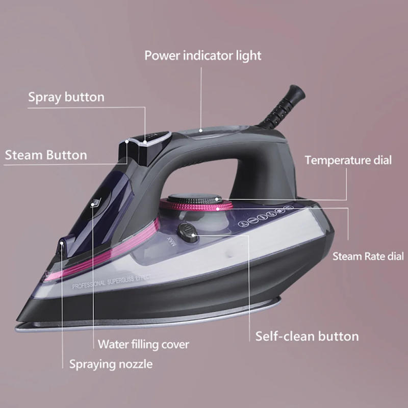 Description Picture 6 of itemElectric Iron For Household  Small Steam High-Power Hand Held Flat Ironing Dry And Wet Dual Purpose Ironing Machine