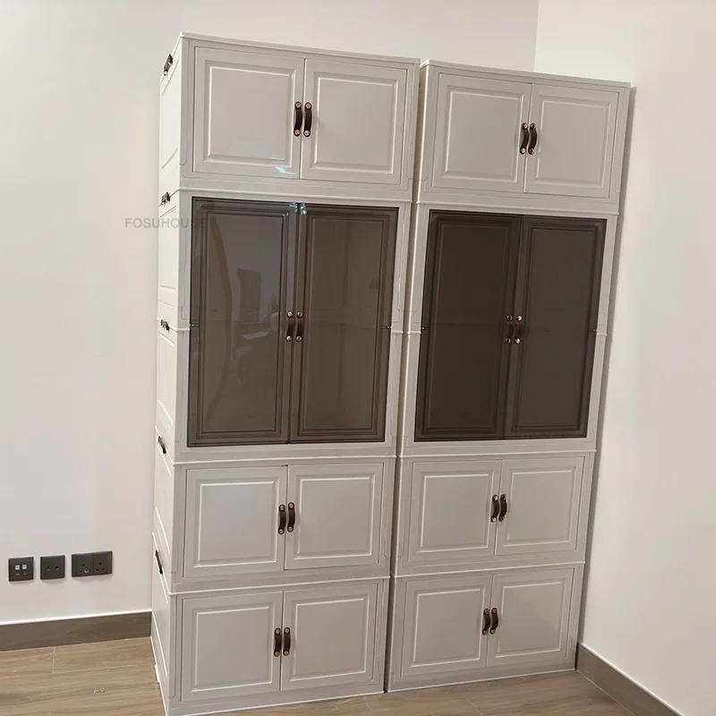 Description Picture 3 of itemModern Minimalist Wardrobes Closet Household Storage Locker Simple Folding Wardrobe Bedroom Furniture Assembly Clothes Wardrobe