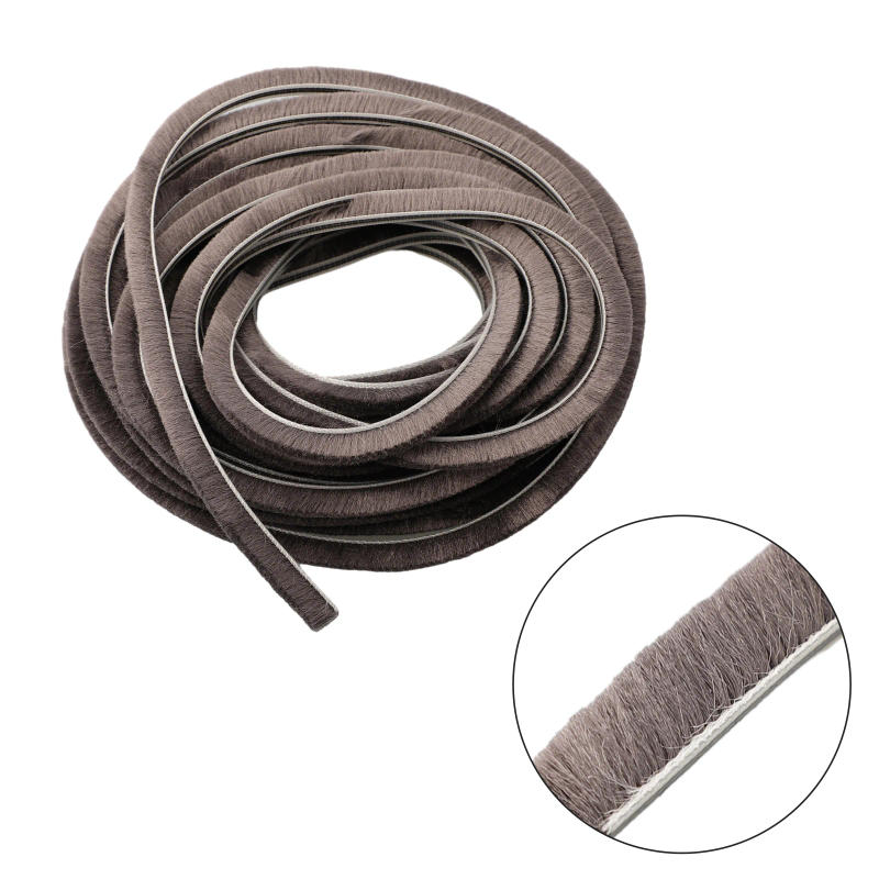 Description Picture 4 of itemSliding Door Casement Draught Excluder Brush Pile Seal Strip Weatherstrip 5*8mm For Sealing Casement Doors Cabinets Wardrobes