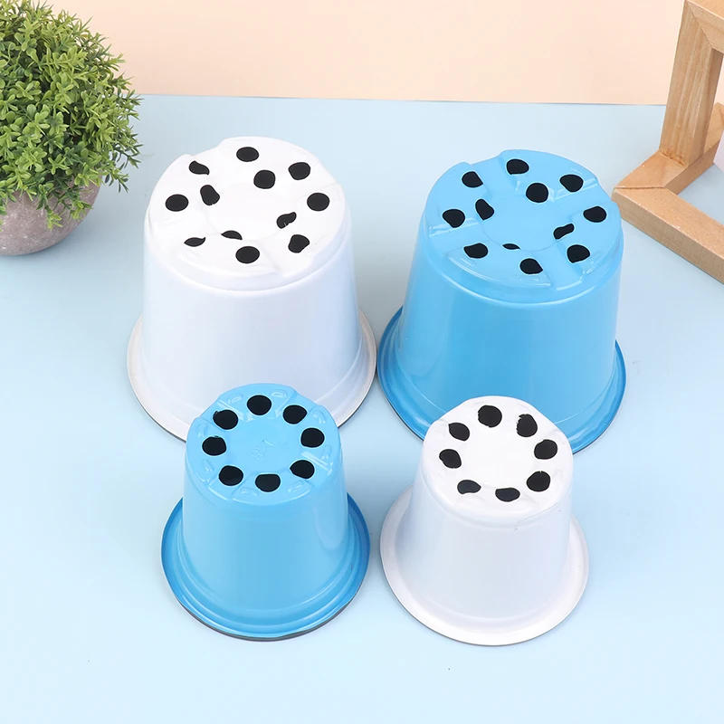 Description Picture 6 of item10Pcs Plastic Flowerpot Cultivation For Succulent Plant Small Flowerpot Simple Planting Seedling Pot Thickened Nursery Pots
