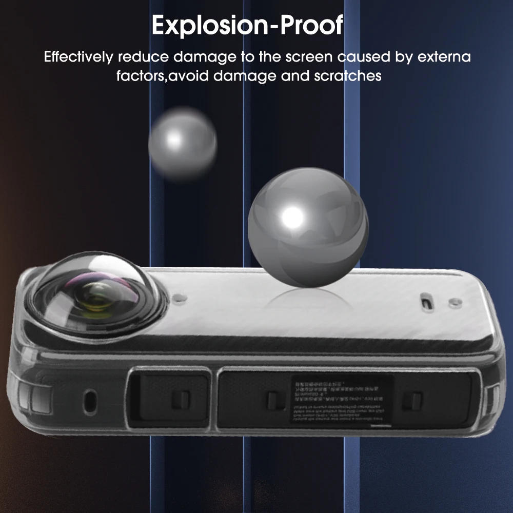 Description Picture 4 of itemTransparent Protective Bag for Insta360 X4 Waterproof Soft TPU Protectors Full Cover Shell Action Video Cameras Accessories