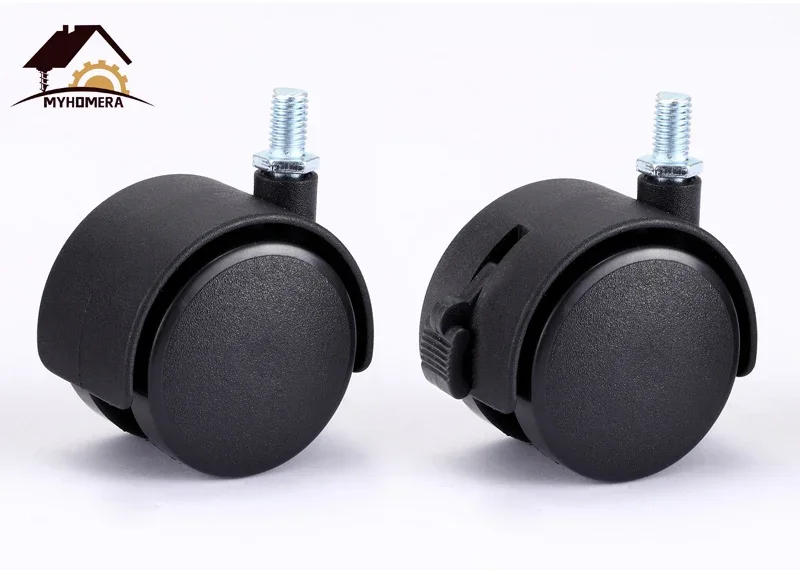 Description Picture 6 of item12 Pieces 1 Inch Wheel 30mm Caster 360 Rotatable Plate / Screw Swivel Castor Wheels Replaced Trolley Cart Handmade DIY Roller