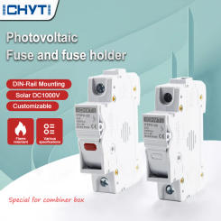 New Products PV Solar Fuse 1000V DC Fusible 10x38 gPV, Fuse Holder for Solar System Protection YTPV-32