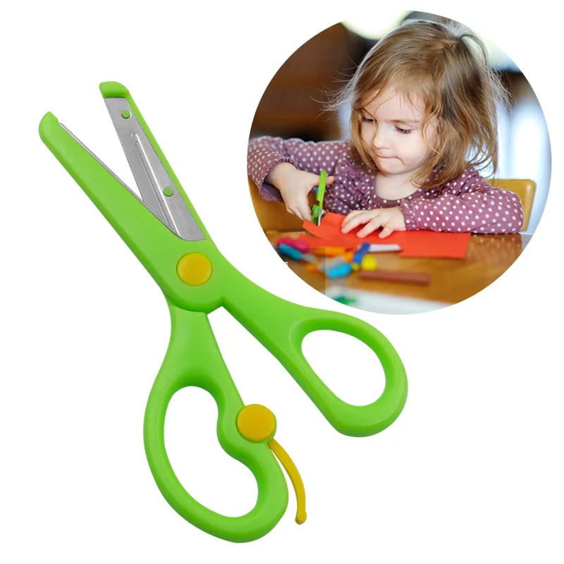 Description Picture 3 of itemChildren's Safety Scissors Labor-Saving Cartoon Manual Paper-Cut Student Kids Handmade Cutters