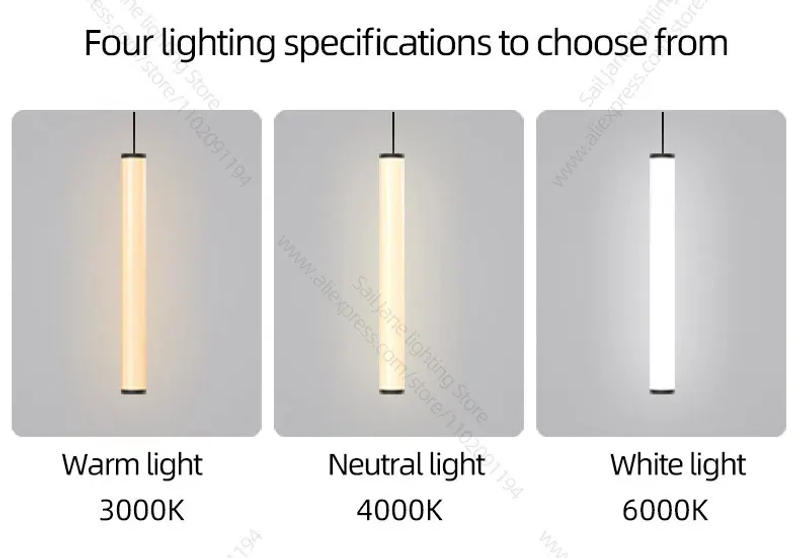 Description Picture 3 of itemLED Long Line Chandelier Modern Staircase Lamp Hanging Ceiling Lamp Compound Living Room Home Decoration Lighting Pendant Lamp