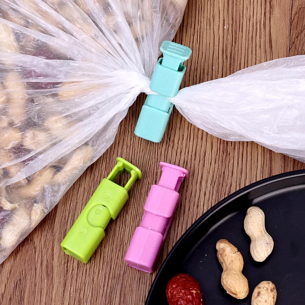 Description Picture 6 of item1/20pcs Sealing Clip Food Preservation Bag Clip Snack Fresh Food Storage Seal Clips Reusable Sealer Clamp Kitchen Storage Tool