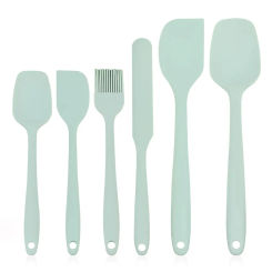 6 Pieces Silicone Spatula Set Food Grade Non Stick Heat Resistant Spatulas Turner for Cooking Baking Mixing Baking Tools