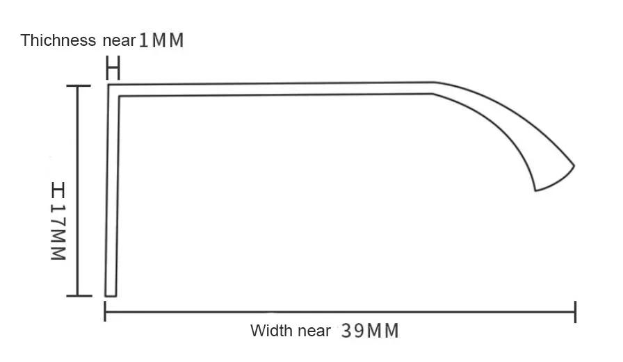 Description Picture 4 of item2/4Pcs Hidden Handle Kitchen Cabinet Furniture Handles Black Cupboard Drawer Pulls Wardrobe Door Knobs Prevent Scratching