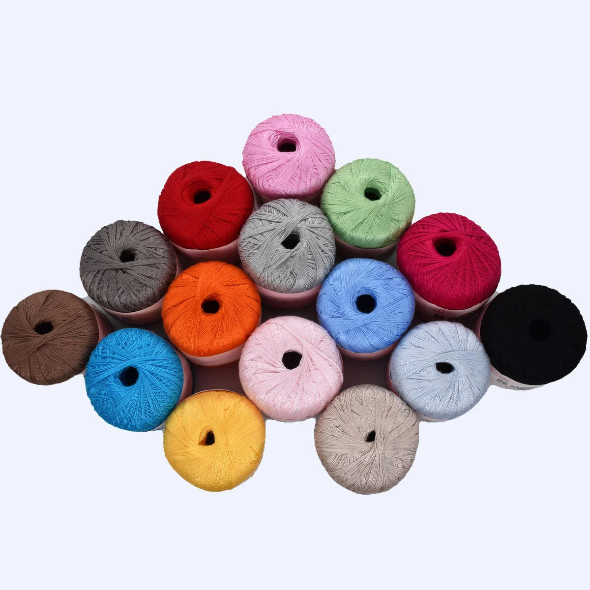 Description Picture 2 of item10pcs Wholesale Lace 100% Cotton Yarn Crochet Embroidery 8 # Lace for Hand Knitting Stitching Sewin Thin line Cord Thread Yarn