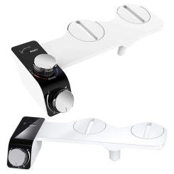 Ass Sprayer Dual Nozzles Sprays Hot Cold Water Toilet Washer Bidet Seat Self-Cleaning Wash for Rear Or Female Washing Sanitizing