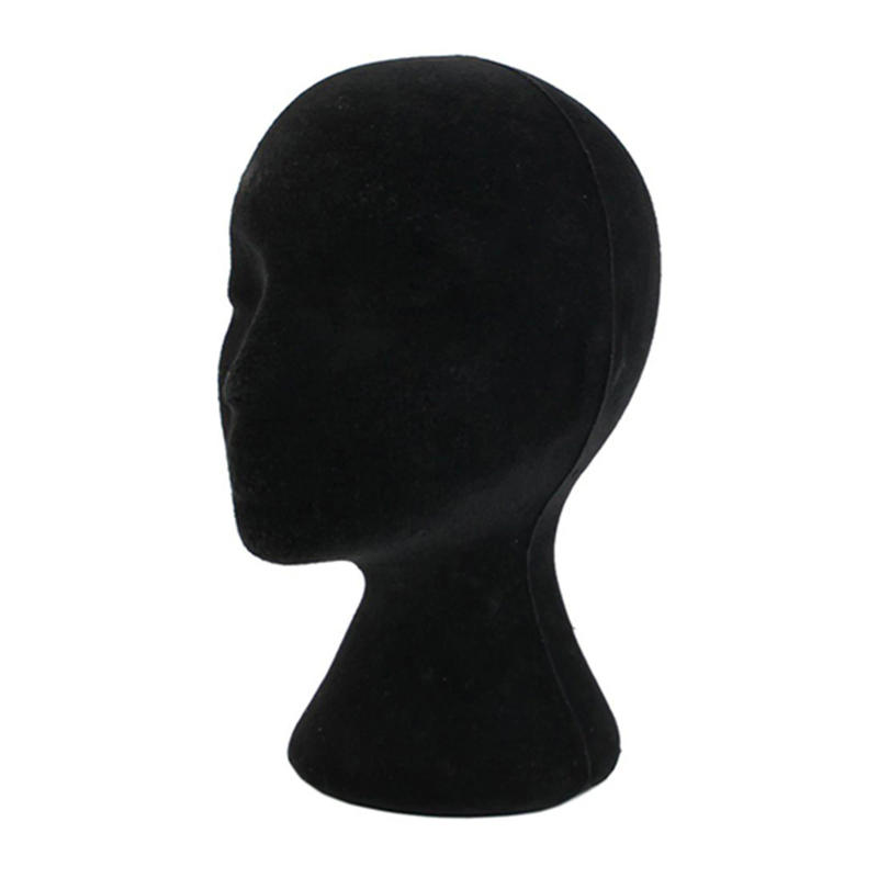 Description Picture 2 of itemHead Model Lightweight Multi-function Foam Female Wigs Display Stand Polystyrene Styrofoam Headset Mannequin Black Stand Rack