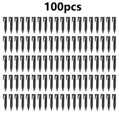 100pcs Lawn Mower Peg Boundary Nail Plastic Ground Spikes Fixing Pins Lawn Mower Perimeter Cable Lawn Nails Lawn Spikes