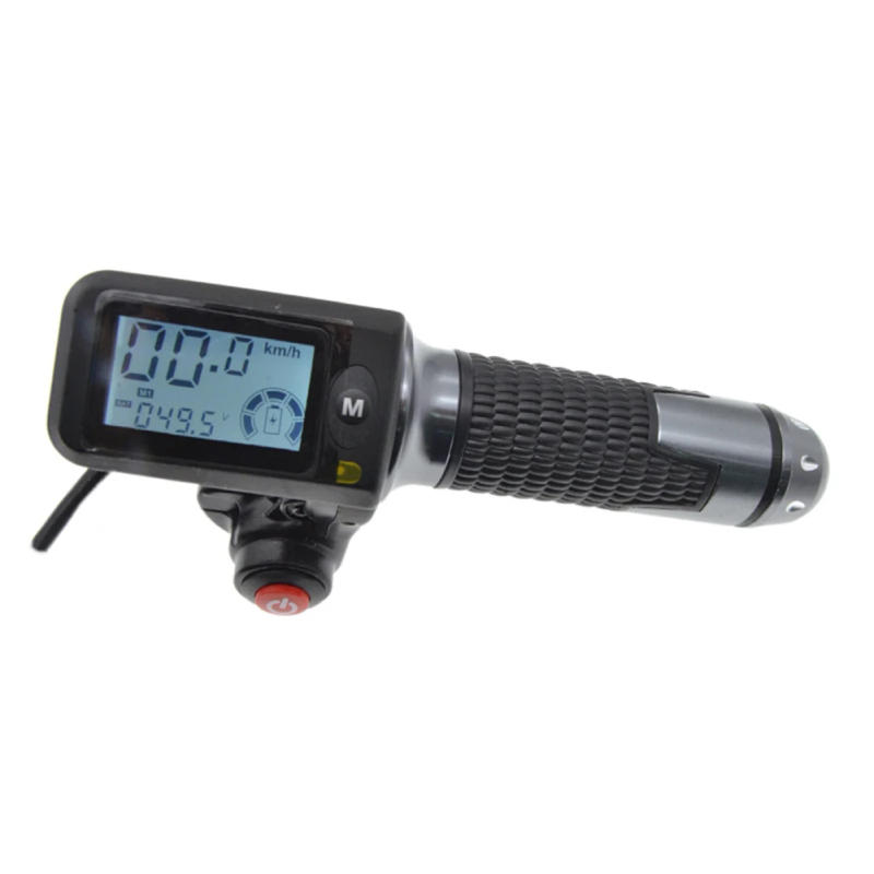 Description Picture 4 of item1 Pair Electric Bicycle Throttle Grip With LCD Display 36-60V Speed Control Throttle For E-Bike Scooter  Handlebar Accelerator