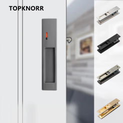 Sliding Door Lock Invisible Push-pull Hook Lock Wooden Door Invisible Handle Bathroom Kitchen Wooden Door Wardrobe Hidden Handle