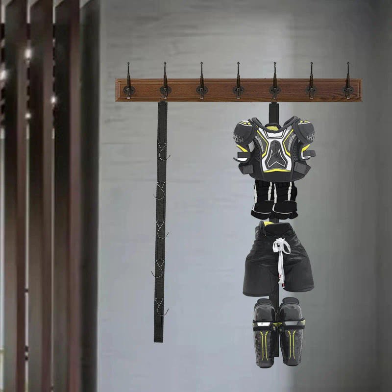 Description Picture 2 of itemHockey Equipment Drying Rack, Ice Hockey Equipment Organizer, Hanging Strap Hockey Gear Drying Rack for Dorm Football Skating