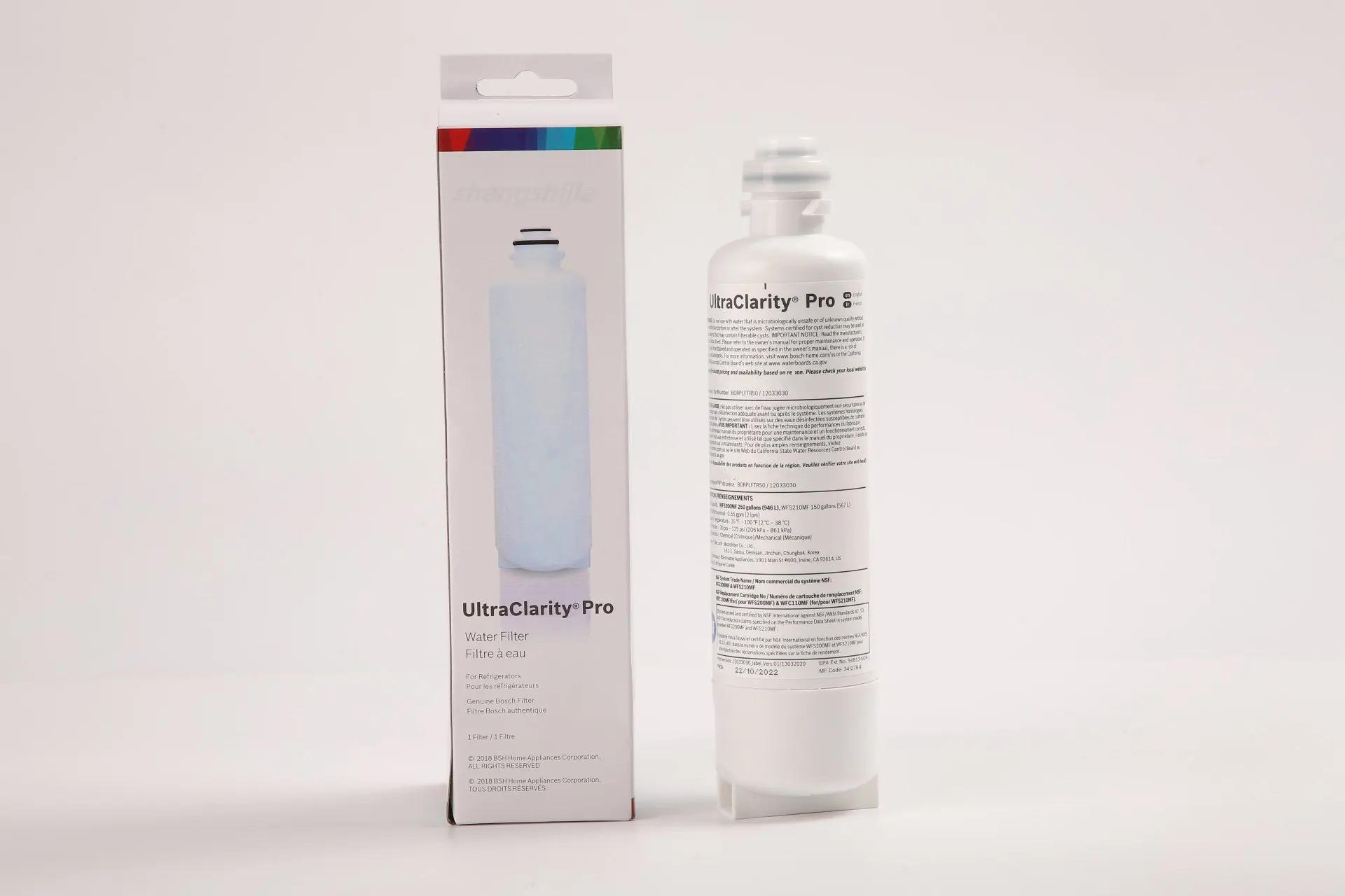 Description Picture 3 of itemGenuine Bosch 11032531 Water Filter Cartridge for BORPLFTR50 BORPLFTR55 RA450022 Refrigerators Long Lasting Replacement